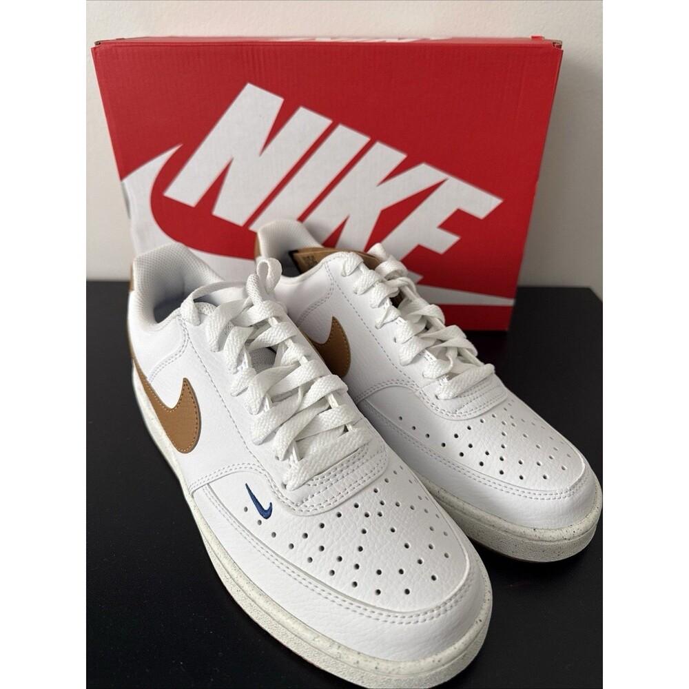 Nike Court Vision Low White Brown FV9952-102 Women's Sizes 10.5 - Picture 3 of 8